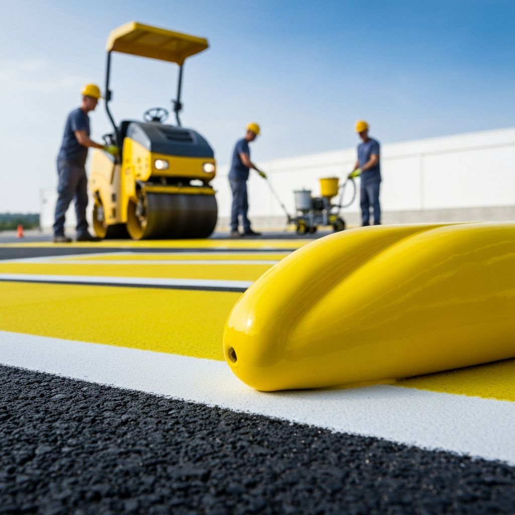 Thermoplastic road marking paint material